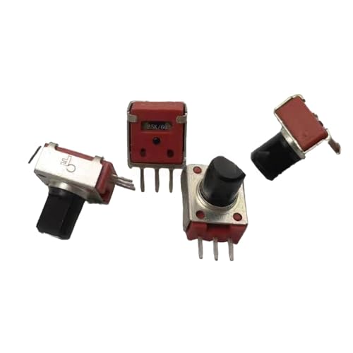 5PCS 09 Typ Horizontale Einzel Potentiometer RF09A1N-H-B502 60 ° B5K 3Pin Griff Länge 8MMF Rot von DAWSAXZKL
