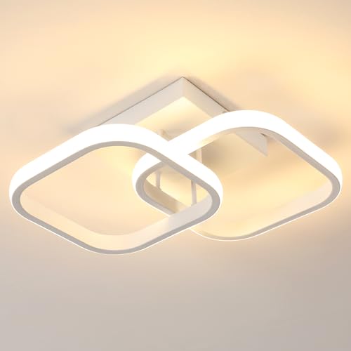 Ceiling Light, 18 W LED Ceiling Light, 3000 K Modern Creative Square Ceiling Lights, Ceiling Lighting Lamps for Balconies, Hallway, Wardrobe, Bedroom, Bathroom von DAXGD