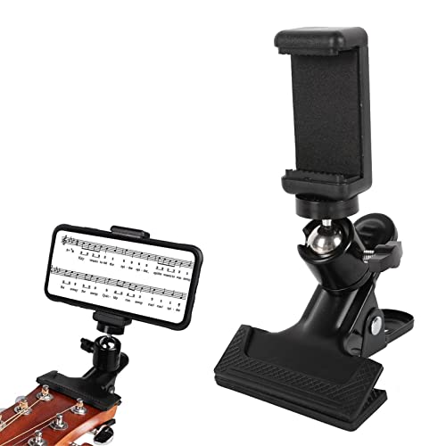 DAXIAO Mobile Rack für Gitarre, Telefonhalterung für Musikunterricht | Live-Streaming-Clip für Handys, Action-Kameras und Ukulelen von DAXIAO