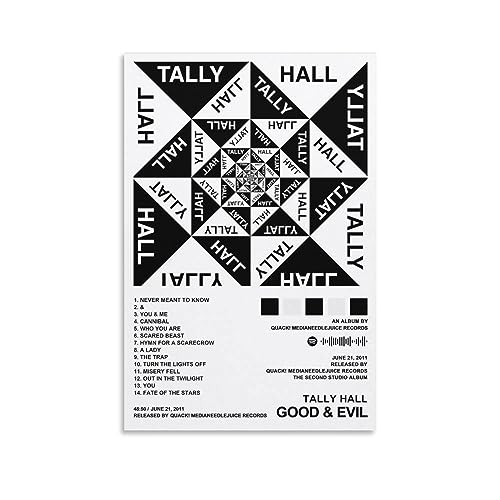 DAXXIN Tally Hall – Good & Evil Leinwand-Poster, Wandkunst, Schlafzimmer, Büro, Raumdekoration, Geschenk, ungerahmt, 30 x 45 cm von DAXXIN