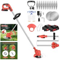 1800W Rasentrimmer Trimmer Motorsense Akku Grasschneider Freischneider mit 2 Akuu 1800W Rasentrimmer Trimmer Motorsense Akku Grasschneider Freischneider mit 2 Akuu von DAY PLUS