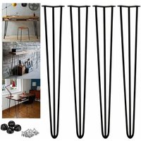 28 Zoll ( 71cm )Höhe ,Möbelfüße, 4er /Set, Hairpin Legs Austauschbare Tisch &Schrank Beine Haarnadelbeine Tischgestell, mit Bodenschoner und von DAYPLUS