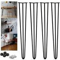 28 Zoll ( 71cm )Höhe ,Möbelfüße, 4er /Set, Hairpin Legs Austauschbare Tisch &Schrank Beine Haarnadelbeine Tischgestell, mit Bodenschoner und von DAYPLUS