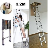 3.2m Erweiterungsleiter Erweiterungsleiter mit Rutschhemmung aus hochwertigem Edelstahl und multifunktionaler Erweiterungsleiter mit maximaler Last: von DAYPLUS