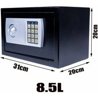 Dayplus - 8.5L Safe Tresor Feuerfest m beltresor Dokumententresor Geldschrank Wandtresor von DAYPLUS