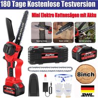 Akku-Kettensäge 8' Elektro Kettensägen 3600W Handkettensäge mit Ladegerät Akku von DAY PLUS