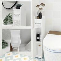 Day Plus - Moderne hölzerne Badezimmer Regal Schrank Schlafzimmer Aufbewahrungseinheit Freies Stehen von DAY PLUS