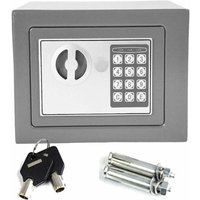 Dayplus - Tresor Klein Elektronischer Safe Schlüsseltresor Minisafe Wandtresor Mini Tresor Stahlsafe Möbeltresor Wandsafe Digital Sicher, 4.6L -Grau von DAYPLUS