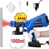 Dayplus - Farbsprühsystem Wandfarbe Lackierpistole 1000ml Farbbehälter Farbsprühgerät 550W Elektrische Farbspritzpistole mit 3 Sprühmustern, Dayplus - Farbsprühsystem Wandfarbe Lackierpistole 1000ml Farbbehälter Farbsprühgerät 550W Elektrische Farbspritzpistole mit 3 Sprühmustern, von DAYPLUS