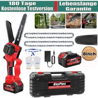 Elektrische kabellose Kettensäge 8' Saw Wood Pruning Cutter Akku wiederaufladbar von DAY PLUS