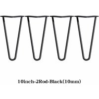 Möbelfüße, 4er Set, Hairpin Legs Austauschbare Tisch &Schrank Beine Haarnadelbeine Tischgestell, mit Bodenschoner und Schrauben Verfügbar in Höhe von DAYPLUS