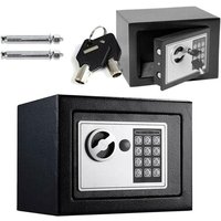 Day Plus - Möbeltresor Safe Elektronikschloss Tresor mit zahlenschloss & 2 Schlüssel Wandtresor Klein Elektronik Safe Doppelbolzenverriegelung von DAY PLUS