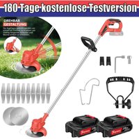 Day Plus - Motorsense Freischneider Akku Ladegerät 21V Rasen Gras Schneider Trimmer + 2 Akku Day Plus - Motorsense Freischneider Akku Ladegerät 21V Rasen Gras Schneider Trimmer + 2 Akku von DAY PLUS
