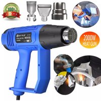 Day Plus - Neu 2024 2000W Heißluftpistole Heißluftfön Heißluftgebläse Mit 3 Düsen Max 600°C von DAY PLUS