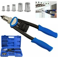 Nietenzange Set - M5 M6 M8 M10 M12 Nietzange - Handnietmutter Gewinde Griff, 150 Stück Nietmuttern - Nietsatz für Automobile und Möbel von DAYPLUS