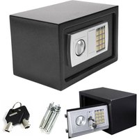 Safe Tresor mit Zahlenschloss Elektronik Safe mit 2 Schlüssel Wandtresor Elektronischer Safe Möbeltresore Feuerfest Wasserdicht Sicherheitsbox Mini von DAY PLUS