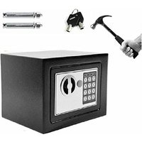 Tresor Klein Elektronischer Safe, Safe Tresor Möbeltresor Dokumententresor Geldschrank Wandtresor mit zahlenschloss und 2 Notschlüssel wasserdichte von DAYPLUS