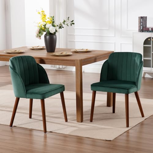 DAYALANE Esszimmerstühle 2er Set, Küchenstuhl Polsterstuhl mit Holzbeinen aus Samt, Getuftete Rückenlehne Wohnzimmerstuhl für Esszimmer Wohnzimmer Küche Schlafzimmer, Grün DAYALANE Esszimmerstühle 2er Set, Küchenstuhl Polsterstuhl mit Holzbeinen aus Samt, Getuftete Rückenlehne Wohnzimmerstuhl für Esszimmer Wohnzimmer Küche Schlafzimmer, Grün von DAYALANE