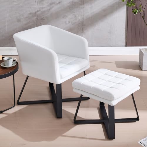 DAYALANE Loungesessel Sessel mit Hocker, Relaxsessel Ohrensessel Polsterstuhl mit Metallbeinen aus Samt, Gepolsterter Fernsehsessel Lesesessel Einzelsofa für Schlafzimmer Wohnzimmer, Beige DAYALANE Loungesessel Sessel mit Hocker, Relaxsessel Ohrensessel Polsterstuhl mit Metallbeinen aus Samt, Gepolsterter Fernsehsessel Lesesessel Einzelsofa für Schlafzimmer Wohnzimmer, Beige von DAYALANE