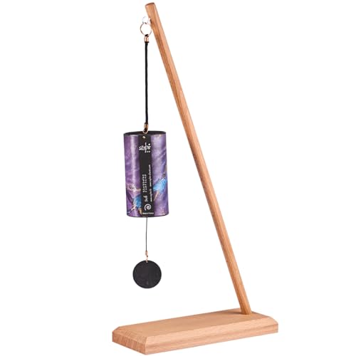 Zaphir Klangspiel Sufi mit Ständer - Klangspielständer Pisa aus Buchenholz - 55 cm Höhe für Yoga, Kinder zur Entspannung und Meditieren von DAYASA