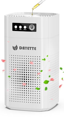 DAYETTE HEPA 13 Mini-Luftreiniger für Auto, Schlafzimmer, Portable Luftfilter für Allergien Staub Haustier Haar Geruch mit Aroma Diffusor, 15dB Ultra Quiet Air Cleaner DAYETTE HEPA 13 Mini-Luftreiniger für Auto, Schlafzimmer, Portable Luftfilter für Allergien Staub Haustier Haar Geruch mit Aroma Diffusor, 15dB Ultra Quiet Air Cleaner von DAYETTE