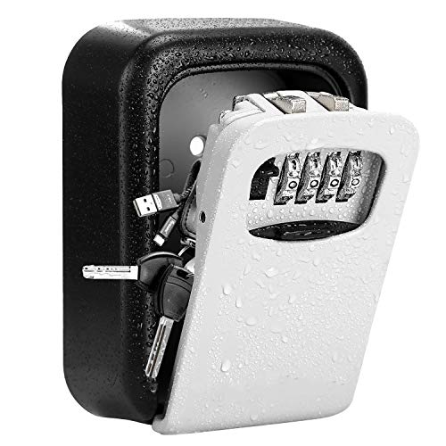 DAYGOS Schlüsselbox mit Code für Draußen, Schlüsseltresor Wasserdichter Schlüsselsafe Kombinationsschlüssel, Zinklegierung Schlüsselkasten mit rücksetzbarem Code für Hausersatzschlüssel von DAYGOS