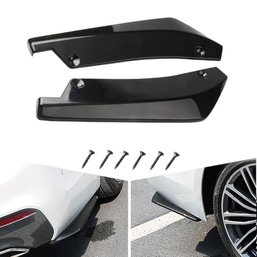 DAYKET 2 Stück Auto Heckstoßstange Splitter Lippe für Mercedes Benz CLA Class C118 CLA250 CLA35 CLA45 AMG, Heck Stoßstange Diffusor Splitter Spoiler Protector,A/Black von DAYKET