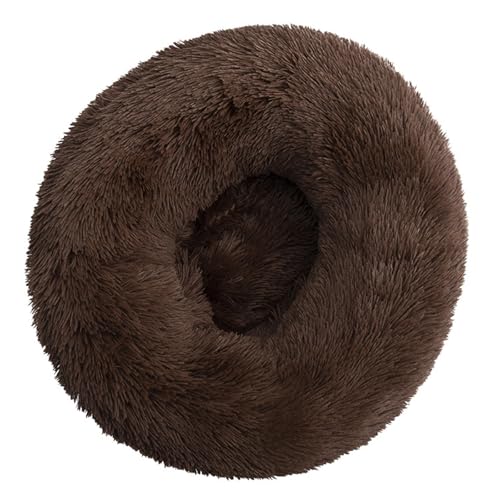 DAYKETNE Donut-Hundebett, Groß, Waschbares Katzen-/Kätzchenbett, D: 40–120 cm, Einfarbiger, Flauschiger Plüsch-Hundekorb mit Rutschfester Unterseite,Coffee-120CM DAYKETNE Donut-Hundebett, Groß, Waschbares Katzen-/Kätzchenbett, D: 40–120 cm, Einfarbiger, Flauschiger Plüsch-Hundekorb mit Rutschfester Unterseite,Coffee-120CM von DAYKETNE