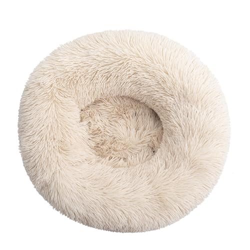 DAYKETNE Donut-Hundebett, Groß, Waschbares Katzen-/Kätzchenbett, D: 40–120 cm, Einfarbiger, Flauschiger Plüsch-Hundekorb mit Rutschfester Unterseite,Lightbrown-60CM DAYKETNE Donut-Hundebett, Groß, Waschbares Katzen-/Kätzchenbett, D: 40–120 cm, Einfarbiger, Flauschiger Plüsch-Hundekorb mit Rutschfester Unterseite,Lightbrown-60CM von DAYKETNE
