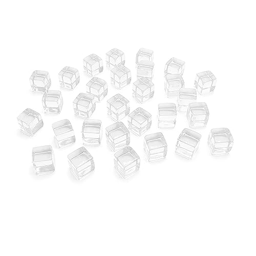 200pcs Farbenfrohe 6 Seitige Acryl Würfel 8mm D6 Cubes Square Corner Clear Dices Kinder Bildungsdiy Brettspiel Würfel von DAYLIGHE