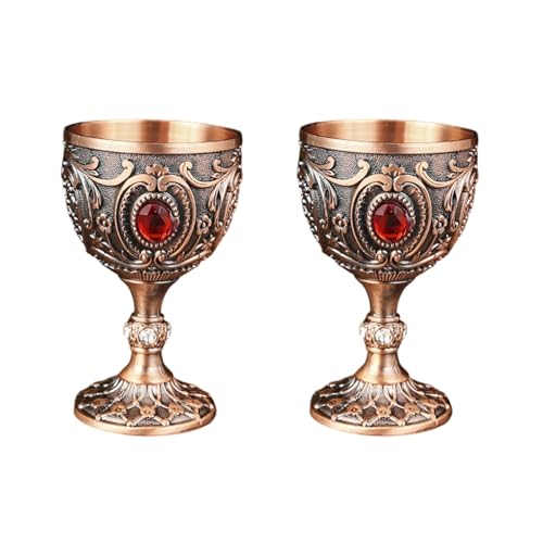 2pcs 30ml Weingläser Vintage Mittelalterlich Goblet Trinkglas Trinkbecher Kommunionen Party Haushaltsgeschenk 2pcs 30ml Weingläser Vintage Mittelalterlich Goblet Trinkglas Trinkbecher Kommunionen Party Haushaltsgeschenk von DAYLIGHE