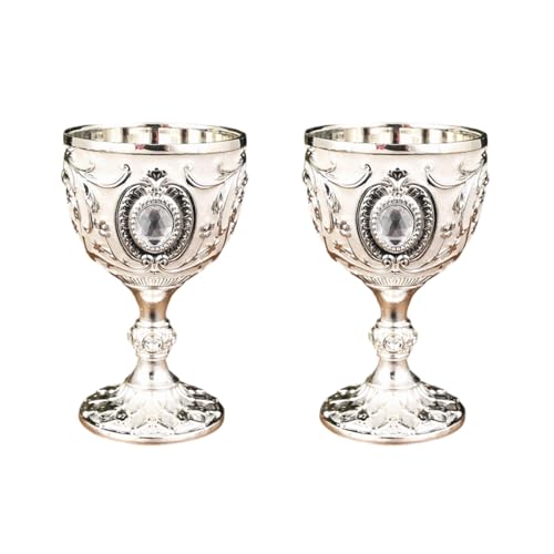 2pcs 30ml Weingläser Vintage Mittelalterlich Goblet Trinkglas Trinkbecher Kommunionen Party Haushaltsgeschenk 2pcs 30ml Weingläser Vintage Mittelalterlich Goblet Trinkglas Trinkbecher Kommunionen Party Haushaltsgeschenk von DAYLIGHE