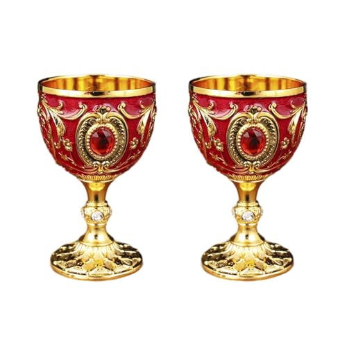 2pcs 30ml Weingläser Vintage Mittelalterlich Goblet Trinkglas Trinkbecher Kommunionen Party Haushaltsgeschenk 2pcs 30ml Weingläser Vintage Mittelalterlich Goblet Trinkglas Trinkbecher Kommunionen Party Haushaltsgeschenk von DAYLIGHE