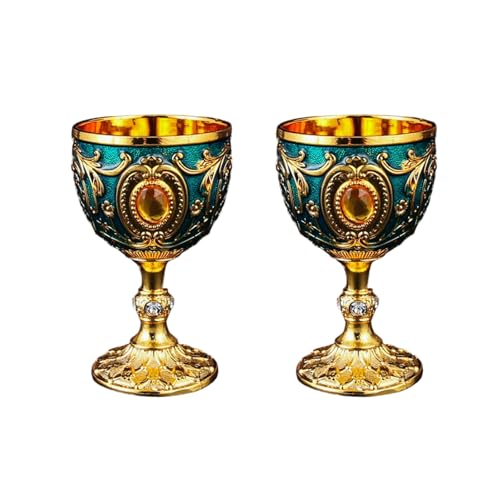 2pcs 30ml Weingläser Vintage Mittelalterlich Goblet Trinkglas Trinkbecher Kommunionen Party Haushaltsgeschenk 2pcs 30ml Weingläser Vintage Mittelalterlich Goblet Trinkglas Trinkbecher Kommunionen Party Haushaltsgeschenk von DAYLIGHE