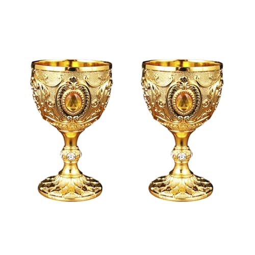 2pcs 30ml Weingläser Vintage Mittelalterlich Goblet Trinkglas Trinkbecher Kommunionen Party Haushaltsgeschenk 2pcs 30ml Weingläser Vintage Mittelalterlich Goblet Trinkglas Trinkbecher Kommunionen Party Haushaltsgeschenk von DAYLIGHE