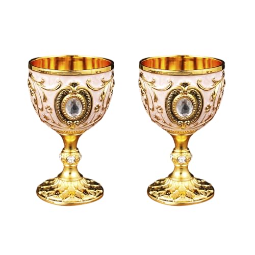 2pcs 30ml Weingläser Vintage Mittelalterlich Goblet Trinkglas Trinkbecher Kommunionen Party Haushaltsgeschenk 2pcs 30ml Weingläser Vintage Mittelalterlich Goblet Trinkglas Trinkbecher Kommunionen Party Haushaltsgeschenk von DAYLIGHE