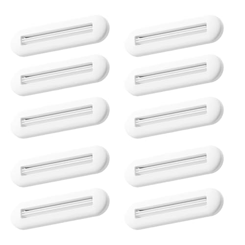 DAYLIGHE 10 Stücke Zahnpastarohr Squeezer Werkzeug Reduziert Abfall Kunststoff Zahnpasta Spender Handwerkscreme Roll Clip DAYLIGHE 10 Stücke Zahnpastarohr Squeezer Werkzeug Reduziert Abfall Kunststoff Zahnpasta Spender Handwerkscreme Roll Clip von DAYLIGHE