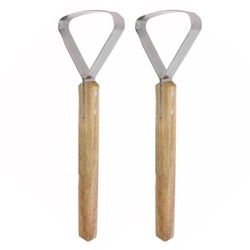 DAYLIGHE 2pcs Leder Craft Slicing Tool Lederschaber Schneidwerkzeug Mit Holzgriff Ergonomisch Grip Leder Bastelschaber Werkzeug Tool DAYLIGHE 2pcs Leder Craft Slicing Tool Lederschaber Schneidwerkzeug Mit Holzgriff Ergonomisch Grip Leder Bastelschaber Werkzeug Tool von DAYLIGHE