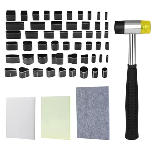 DAYLIGHE Lederwerkzeuge mit Hammerschneidematte, Lederlochwerkzeug, Lederhandwerkswerkzeug, Lederstempelwerkzeuge, Bastelbedarf DAYLIGHE Lederwerkzeuge mit Hammerschneidematte, Lederlochwerkzeug, Lederhandwerkswerkzeug, Lederstempelwerkzeuge, Bastelbedarf von DAYLIGHE