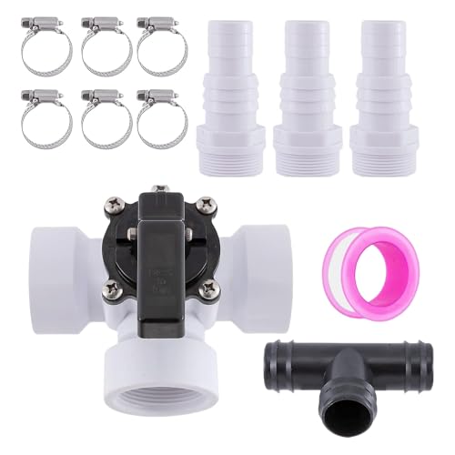 DAYLIGHE Pool Bypass Filtration Upgrade Set 12PCs Mit Adaptern 3 Wege Ventil DAYLIGHE Pool Bypass Filtration Upgrade Set 12PCs Mit Adaptern 3 Wege Ventil von DAYLIGHE