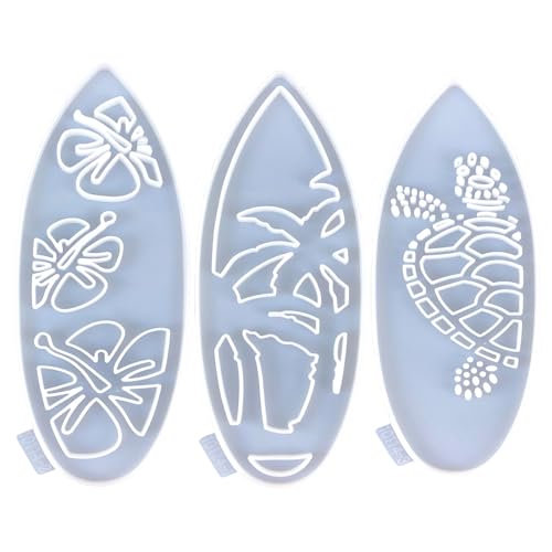 Set Von 3 Einfach Zu Bedienenden Silikonform Epoxidharzform Wanddekoration Form Form Hohl Surfbrettform Zubehör Formen Schmuckherstellung Werkzeuge von DAYLIGHE
