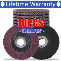 Dayplus - 10x 115mm Winkelschleifer Flap Discs Schleifscheibe 80 Grit für Metall/Holz von DAYPLUS