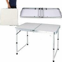 120CM kleine klappbare Camping Tisch mit Verstellbarer 3 Höhe (70/62/55cmn) von DAYPLUS