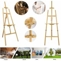 Dayplus - 175cm Staffeleien Staffelei holz stafelei Atelierstaffelei Kiefer Standstaffelei von DAYPLUS