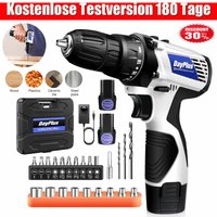 Dayplus - 2-Gang 16V 2x Li-Ion Akkuschrauber Bohrschrauber Bohr Schrauber im Koffer 23pcs von DAYPLUS