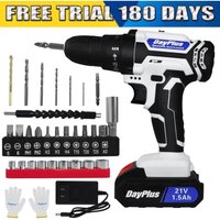 21 Volt Bohrer 2-Geschwindigkeits-elektrischer Akku-Bohrer/Treiber mit Bits Set Batterie von DAYPLUS