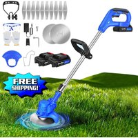 21V Elektro Rasentrimmer Freischneider Motorsense Garten Trimmer w/ 2pcs Li-Ion Akku von DAYPLUS