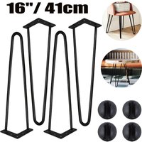 Dayplus - 4X Hairpin Legs Haarnadelbeine Hairpins Tischbeine Tischkufen Esstisch 41cm 16 von DAYPLUS