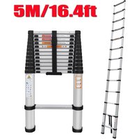 5M/16ft Aluminium Teleskopleiter Stehleiter Anlegeleiter Mehrzweckleiter Leiter von DAYPLUS