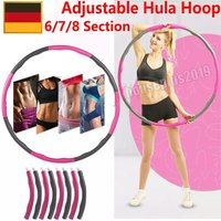 Dayplus - 8 Teile Hula Hoop Reifen Fitness Schaumstoff Bauchtrainer Fitnesstraining 1KG von DAYPLUS